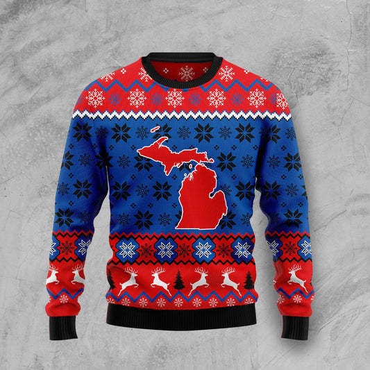Sweet Home Michigan HZ92405 Ugly Christmas Sweater