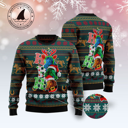 Horse Ho Ho Ho TY239 Ugly Christmas Sweater