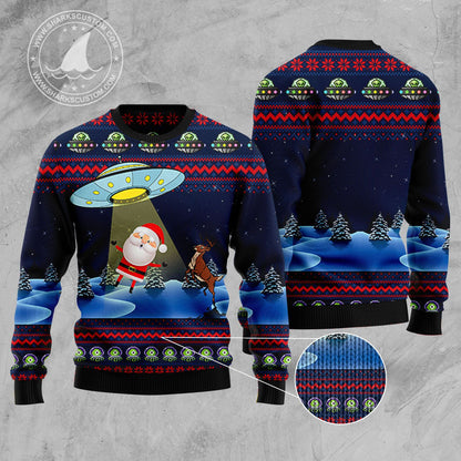 Alien HT92302 Ugly Christmas Sweater unisex womens & mens, couples matching, friends, funny family sweater gifts (plus size available)