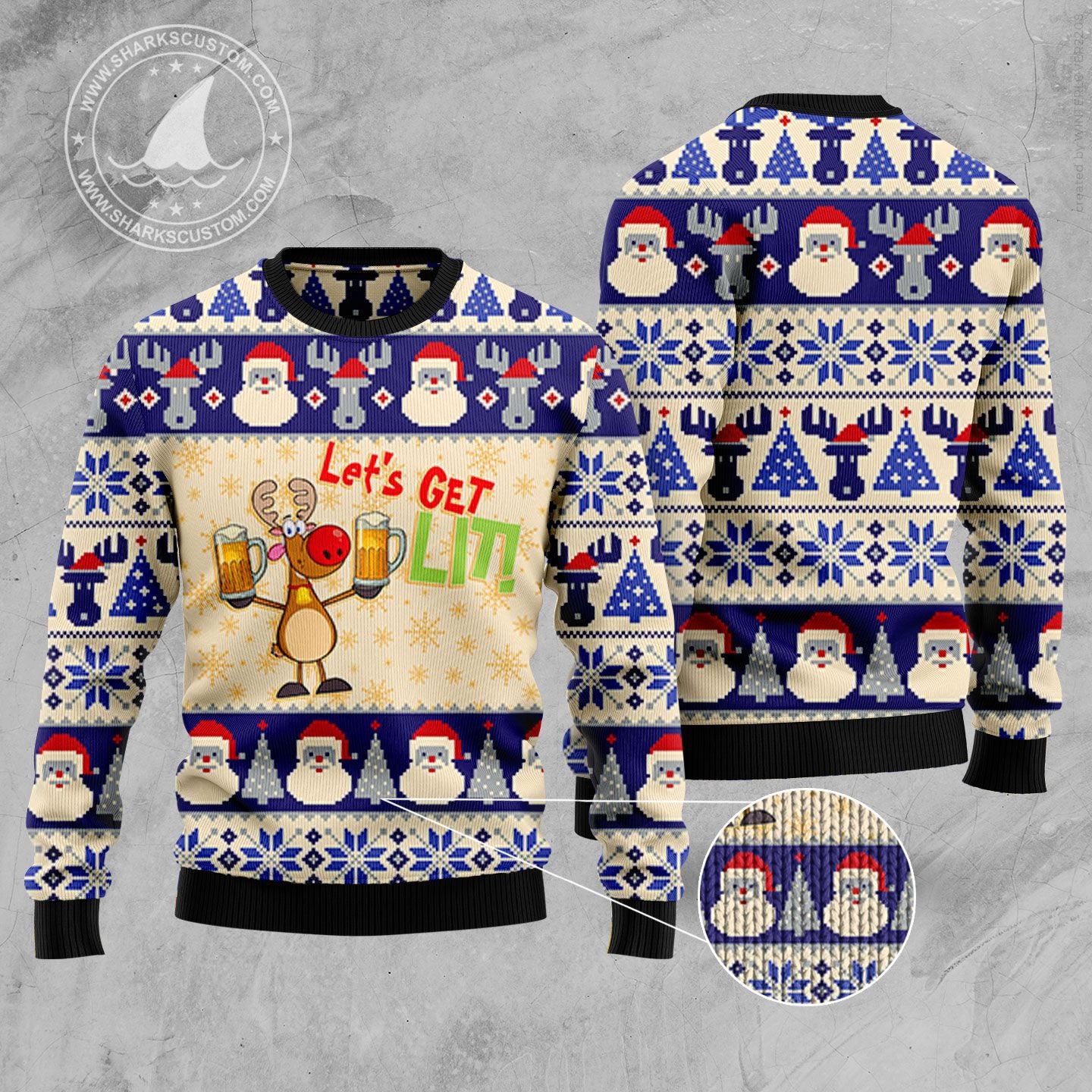 Beer HT92304 Ugly Christmas Sweater unisex womens & mens, couples matching, friends, funny family sweater gifts (plus size available)