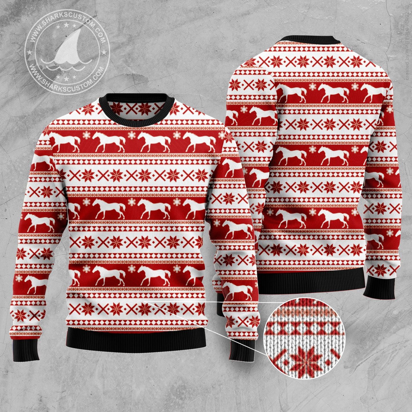 Amazing Horse HZ92410 Ugly Christmas Sweater
