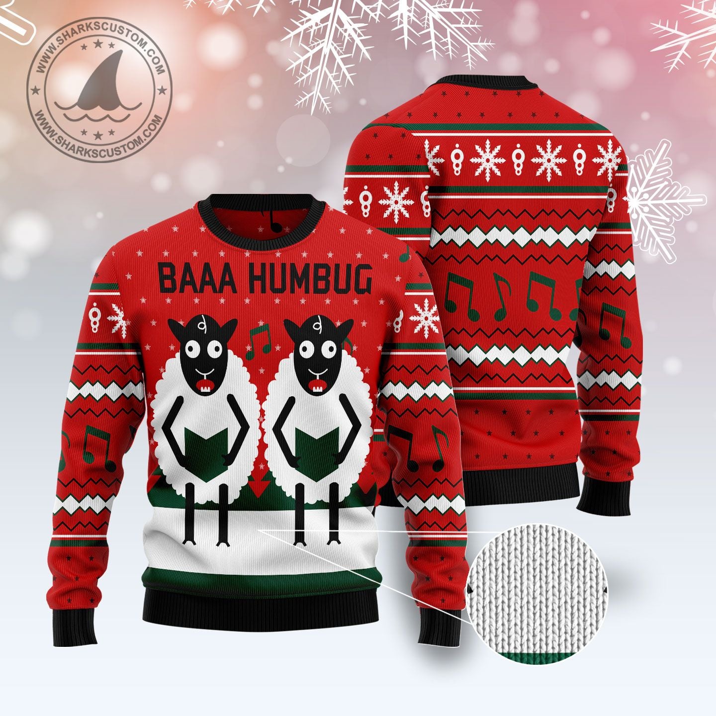 Sheep Lalala T259 Ugly Christmas Sweater