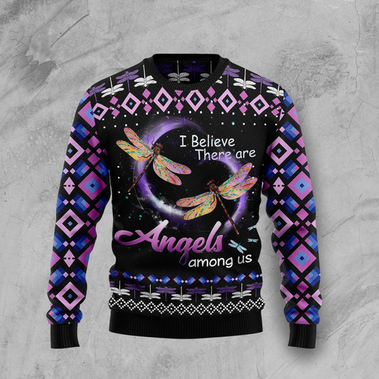 Dragonfly Angels T259 Ugly Christmas Sweater