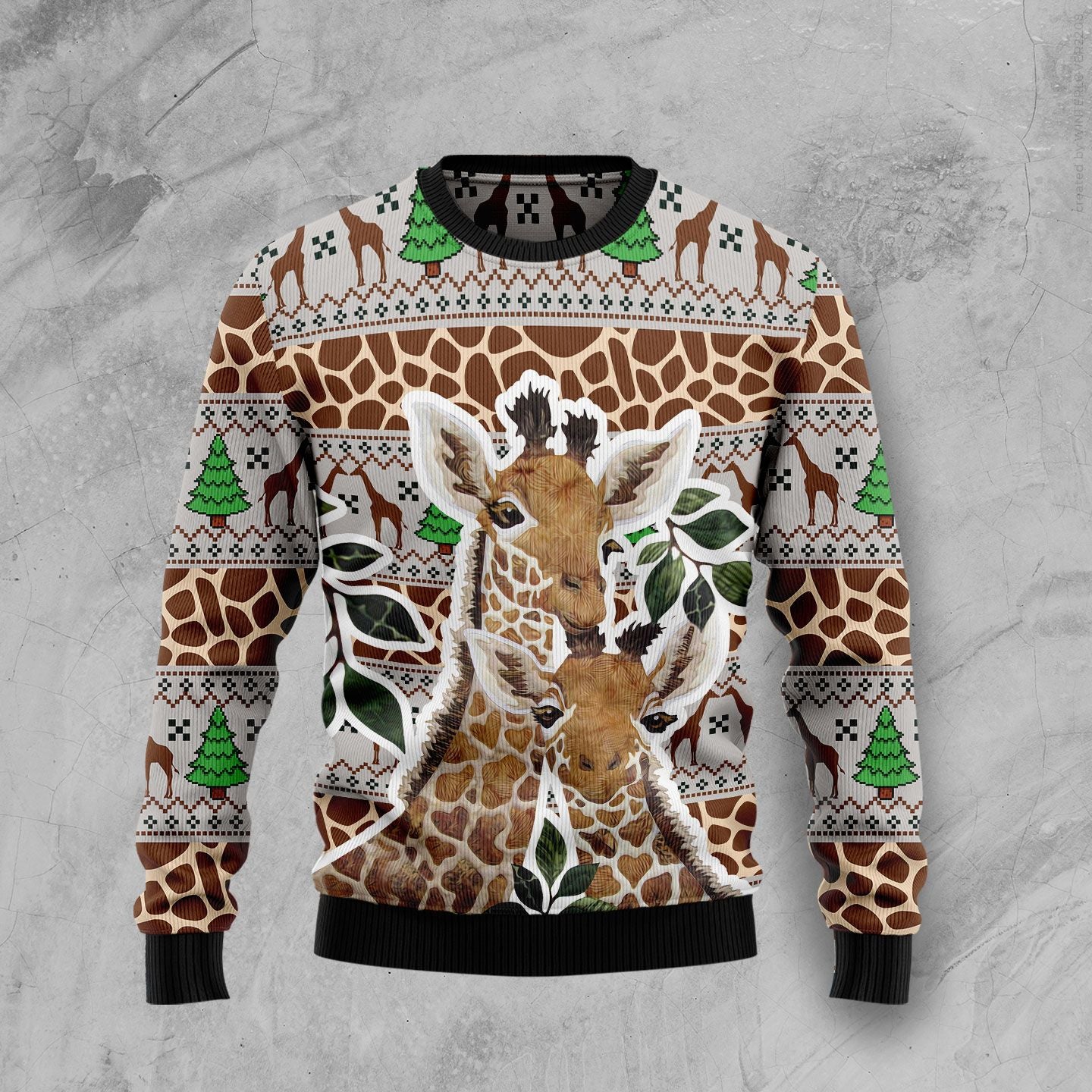 Giraffe Family Christmas T259 Ugly Christmas Sweater