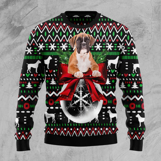 Boxer Xmas Ball D2809 Ugly Christmas Sweater