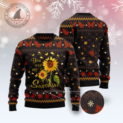 Butterfly Sunshine T289 Ugly Christmas Sweater