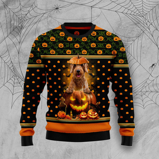 Goldendoodle Pumpkin Halloween T289 Halloween Sweater