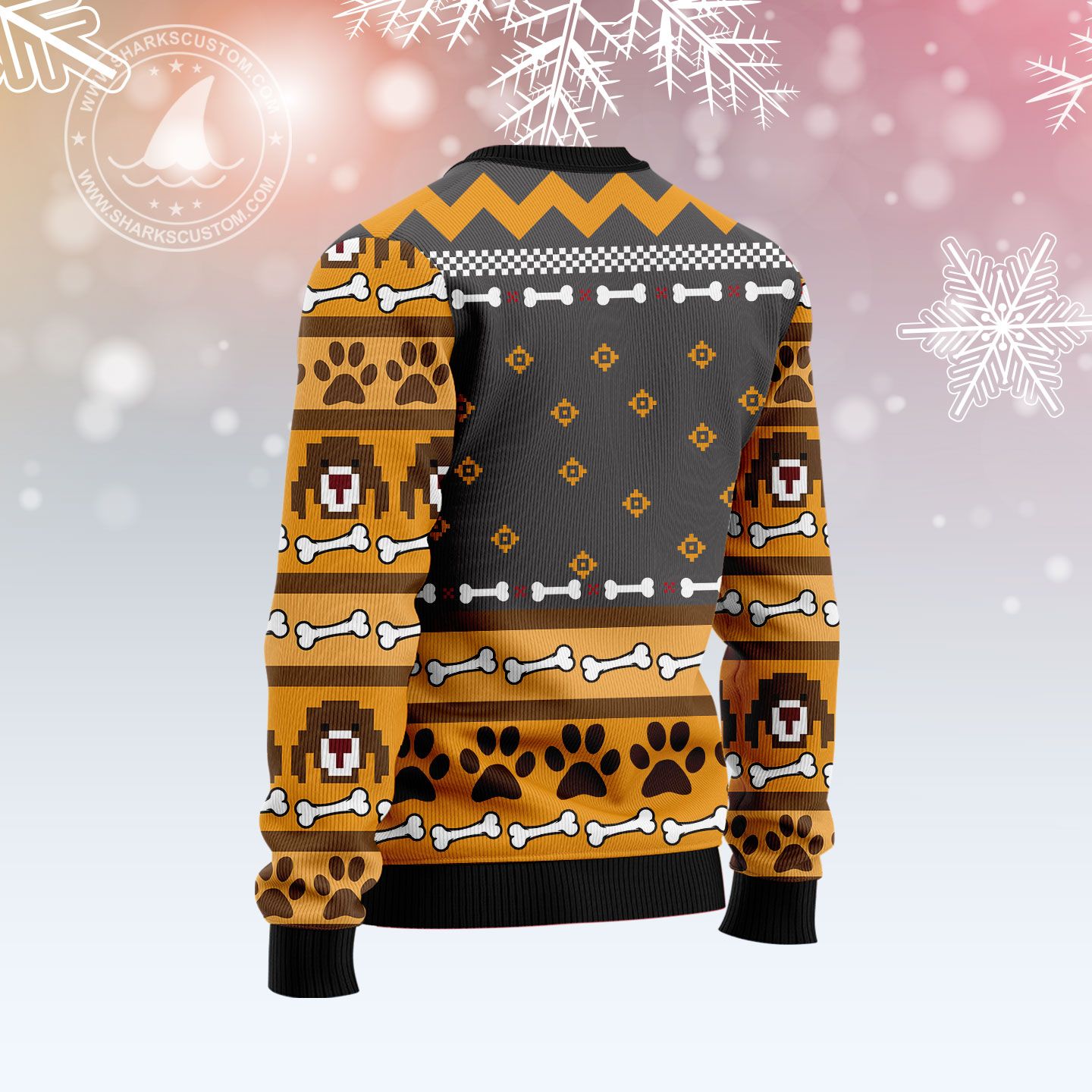 Dogs Make Me Happy T289 Ugly Christmas Sweater