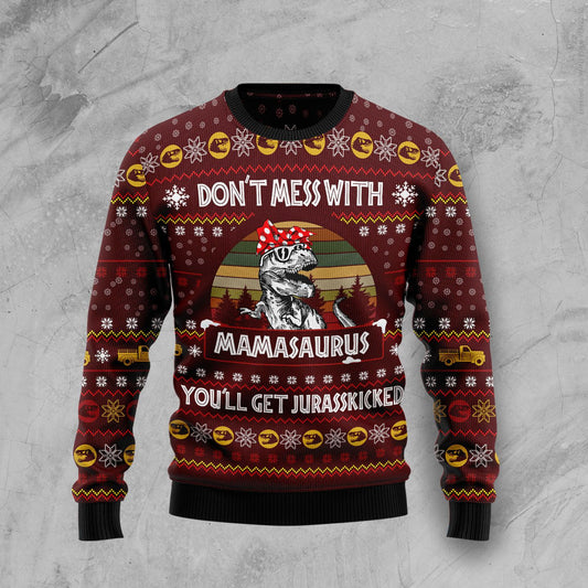 Dinosaur Mom T289 Ugly Christmas Sweater