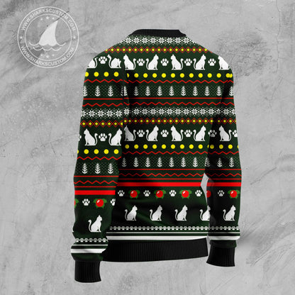 Black Cat Socks TY289 Ugly Christmas Sweater