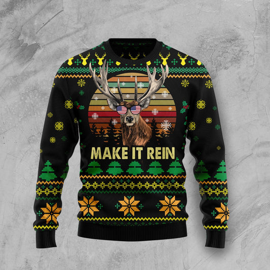 Make It Rein HT92506 Ugly Christmas Sweater