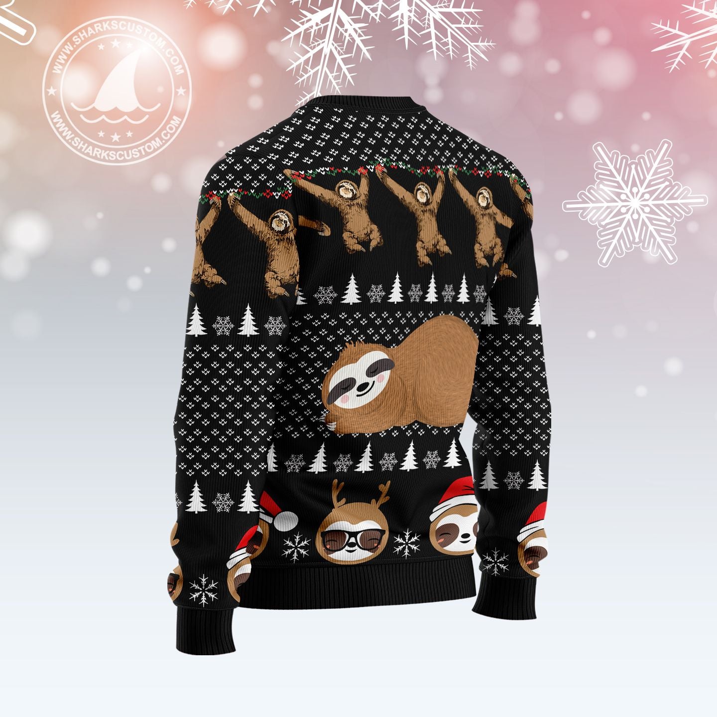 Crazy Sloth G5928 Ugly Christmas Sweater