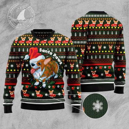 Pembroke Welsh Corgi Paws TY289 Ugly Christmas Sweater