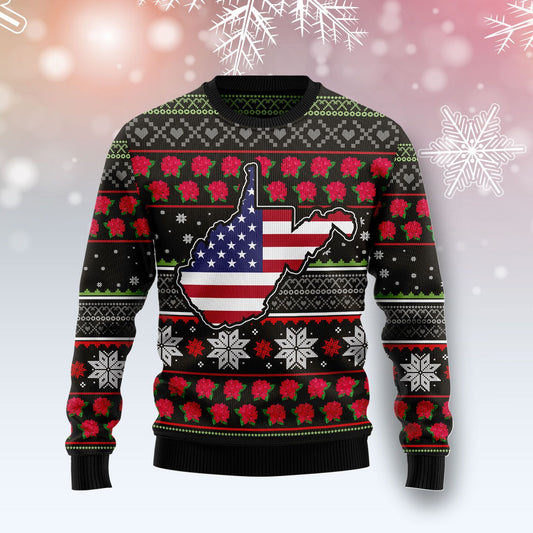 West Virginia Xmas TY289 Ugly Christmas Sweater