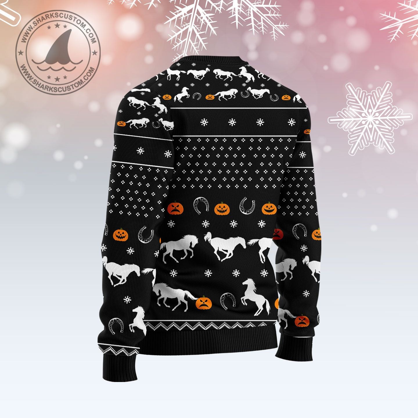 Horse Brooms T299 Halloween Sweater