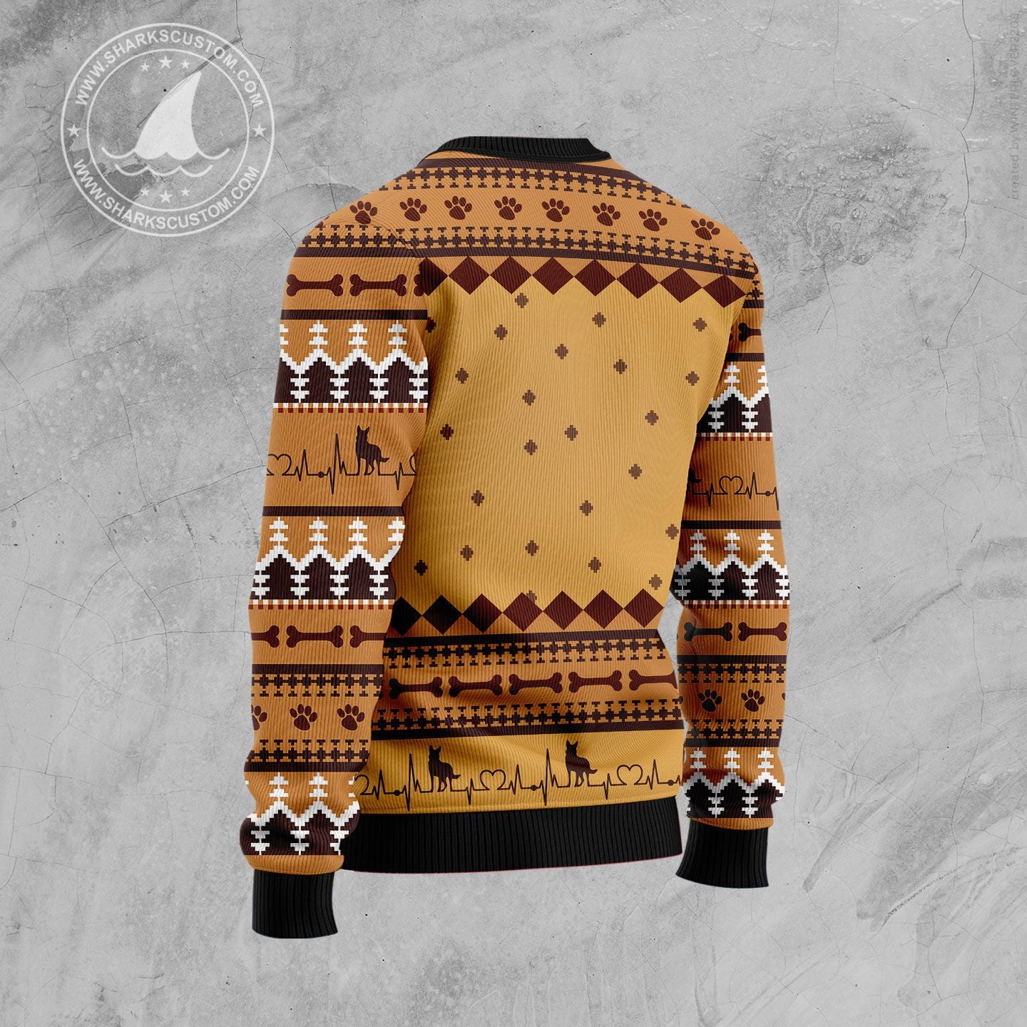 German Shepherd When I Need A Hand T299 Ugly Christmas Sweater