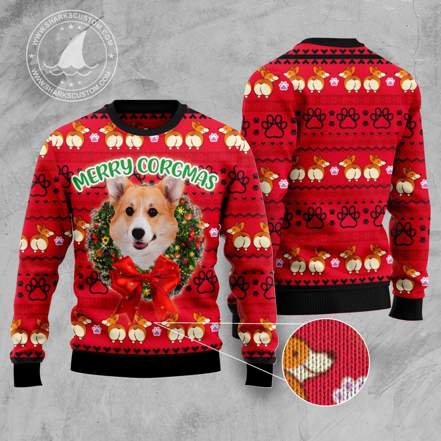 Pembroke Welsh Corgi Xmas TY299 Ugly Christmas Sweater