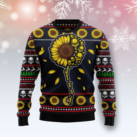 Skull Sunflower TY299 Ugly Christmas Sweater