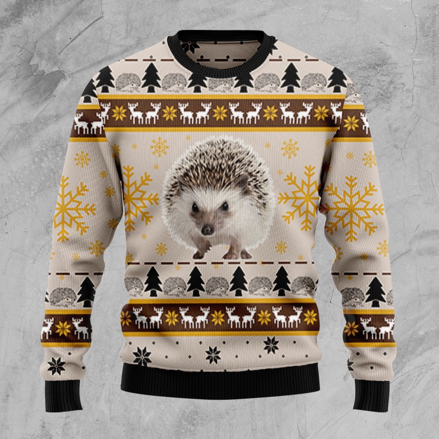 Cute Hedgehog D3009 Ugly Christmas Sweater