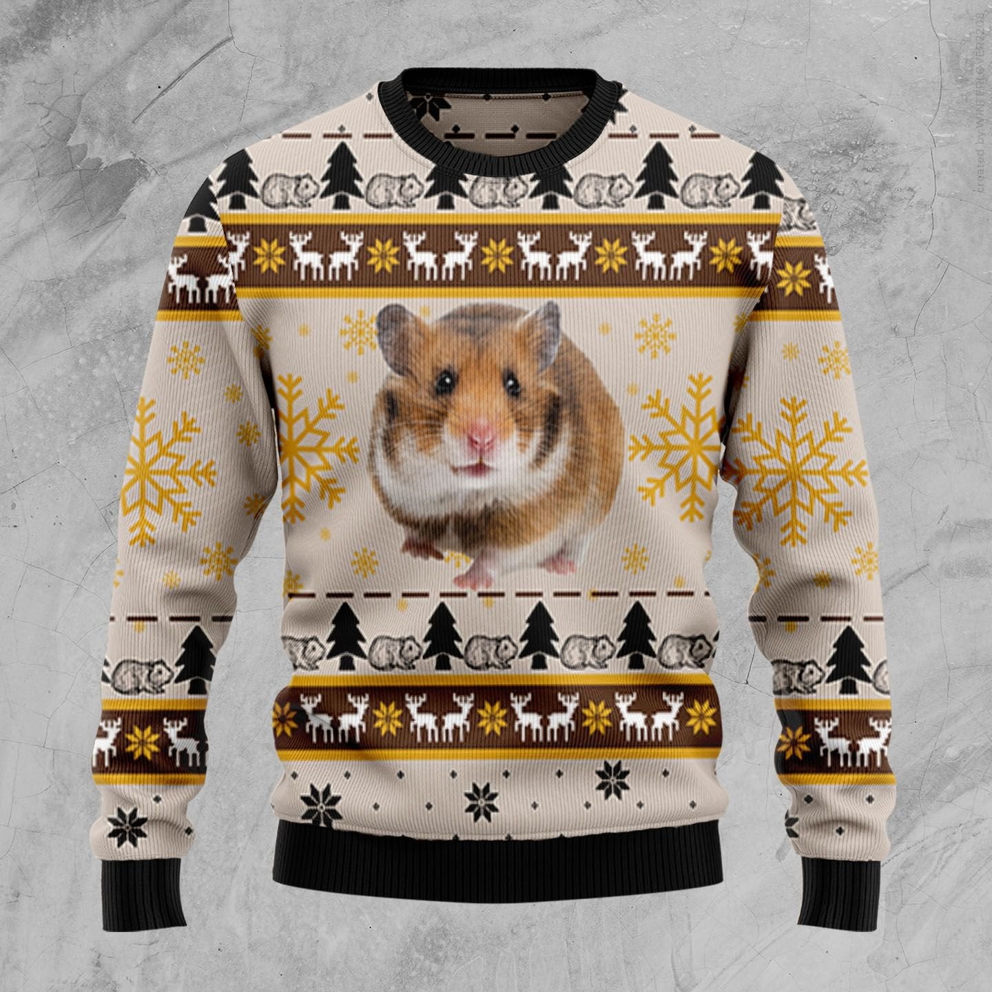 Hamster Cute D3009 Ugly Christmas Sweater