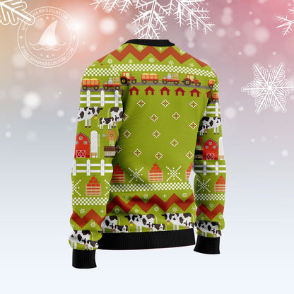 Cow Pine Tree Christmas T299 Ugly Christmas Sweater