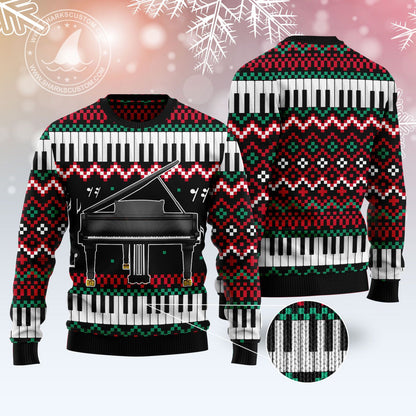 Piano Awesome T309 Ugly Christmas Sweater
