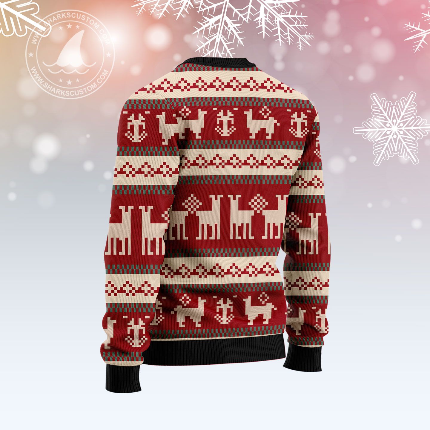 Llama Lalala T309 Ugly Christmas Sweater