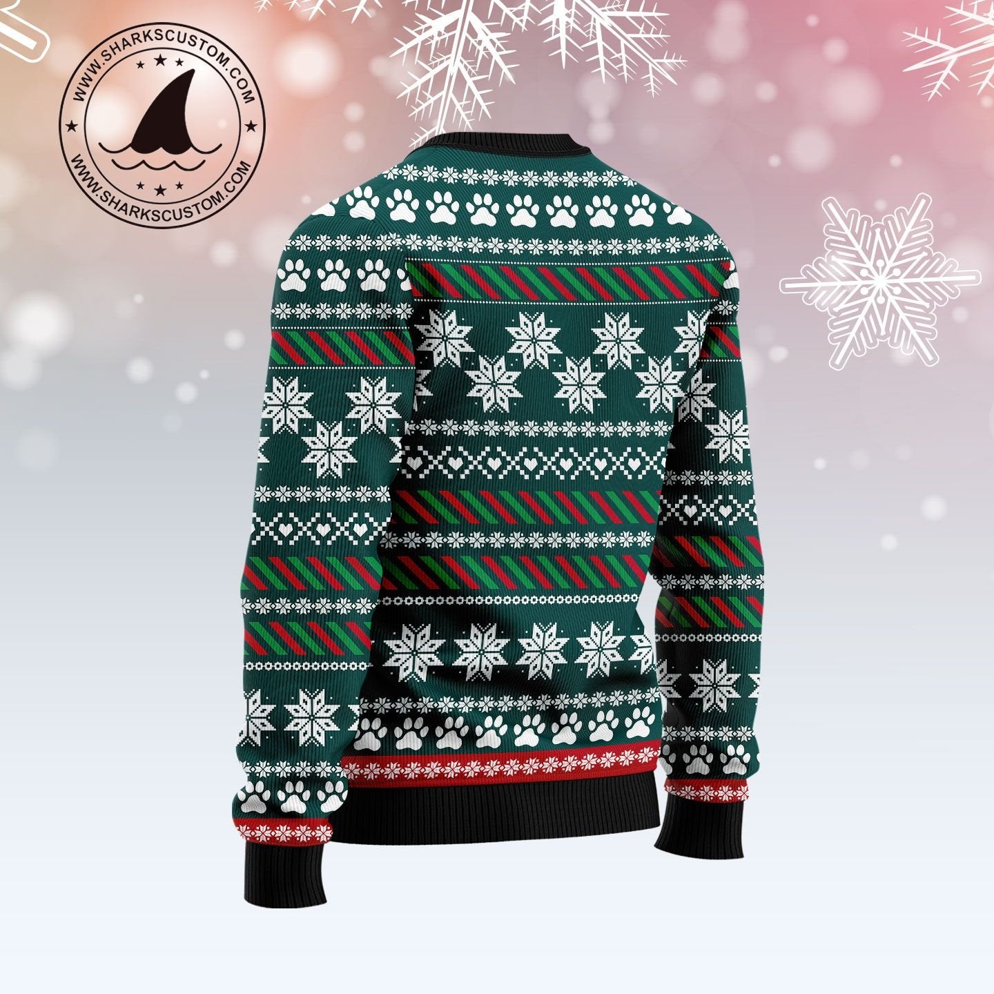 Pug Santa Paws TY309 Ugly Christmas Sweater