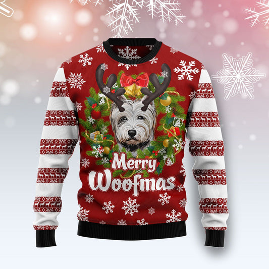 West Highland White Terrier Woofmas TY309 Ugly Christmas Sweater