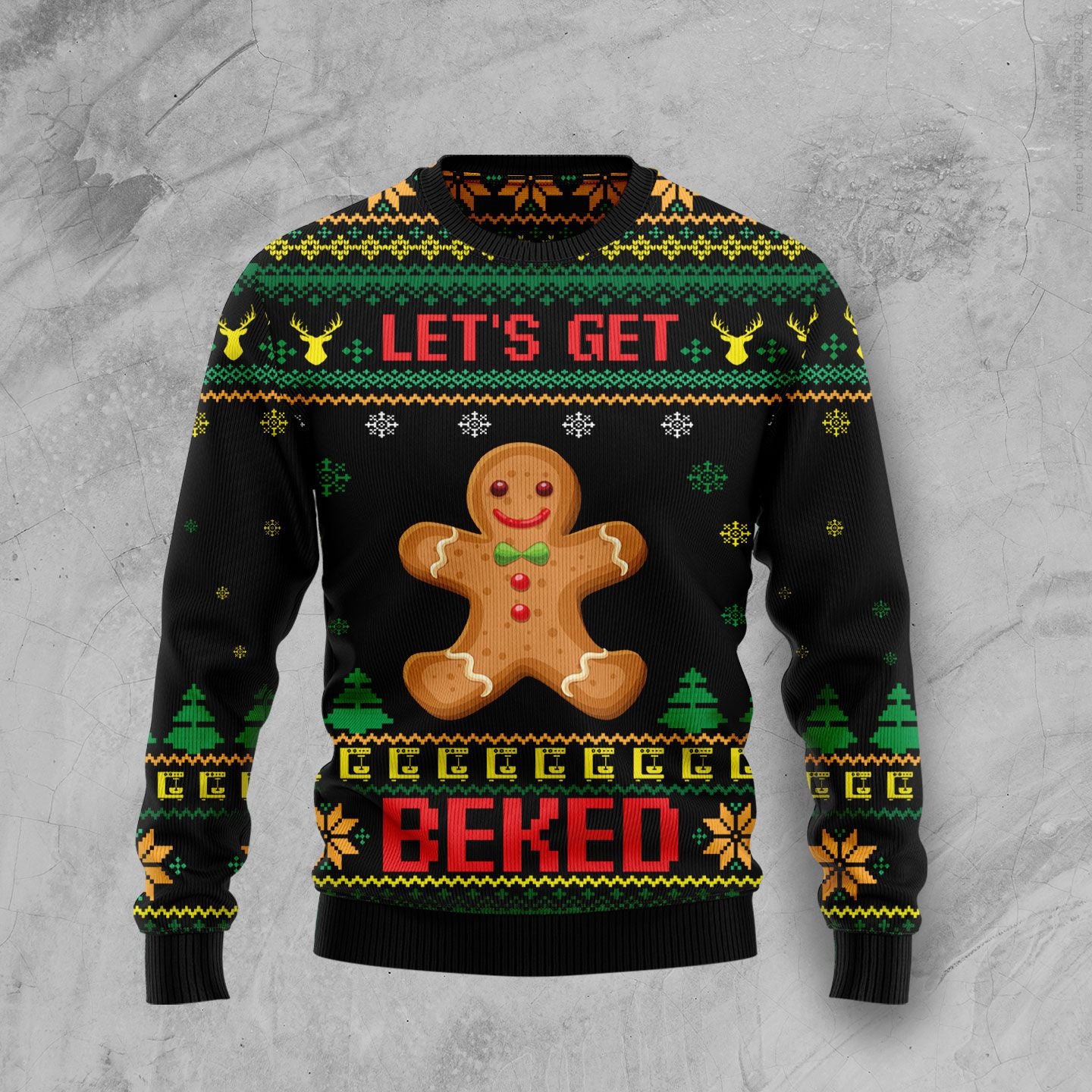 Let's Get Baked HT92815 Ugly Christmas Sweater