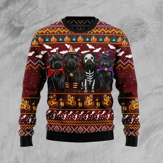 Affenpinscher Halloween D0110 Ugly Halloween Sweater