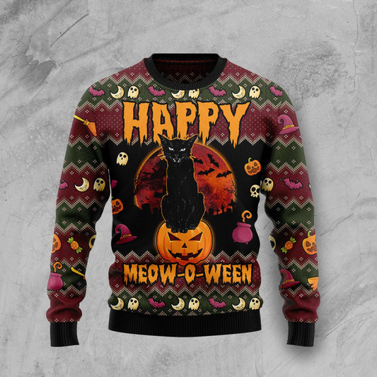 Happy Meow-o-ween HT92908 Ugly Halloween Sweater
