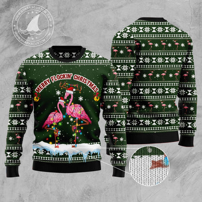 Merry Flockin Christmas TY110 Ugly Christmas Sweater