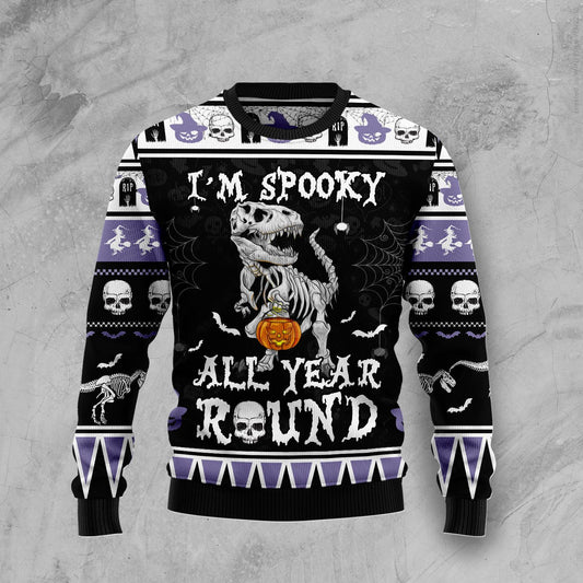 Dinosaur Spooky T110 Halloween Sweater