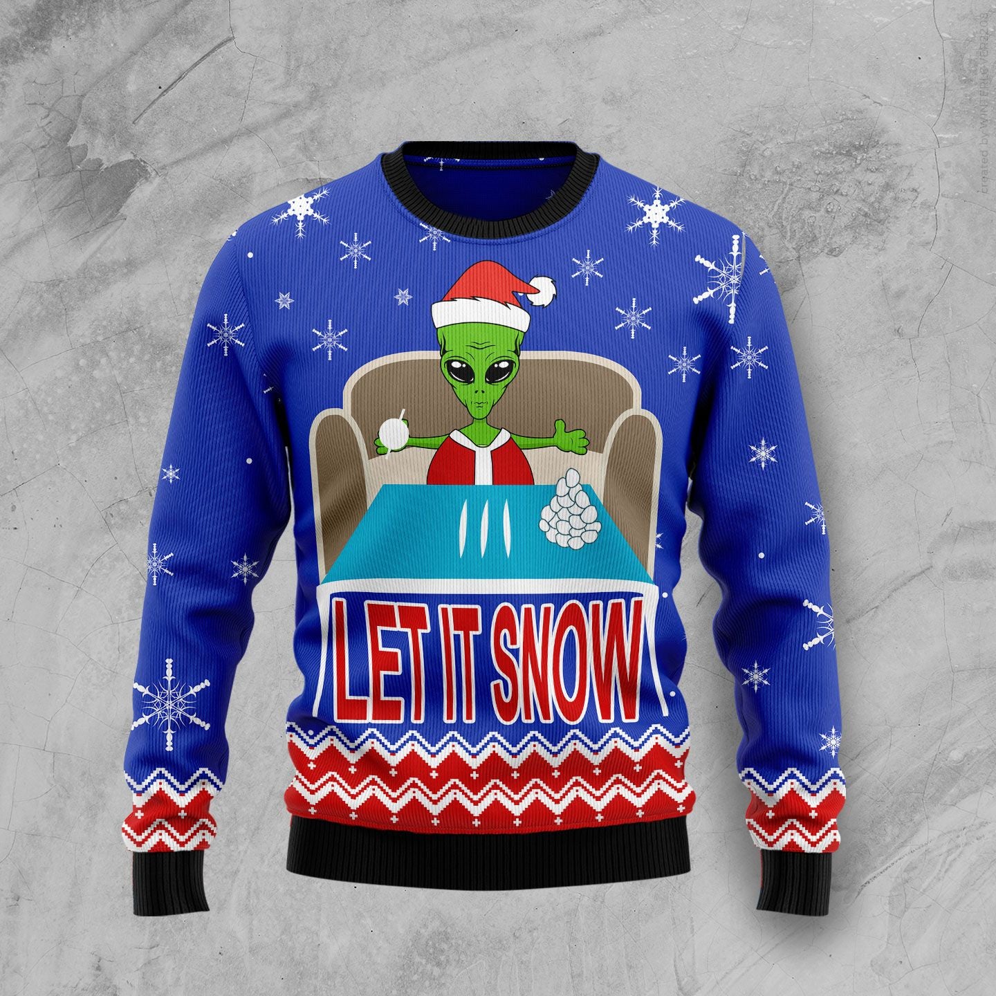 Let It Snow T110 Ugly Christmas Sweater