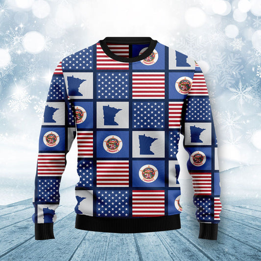 Amazing Minnesota H100135 Ugly Christmas Sweater