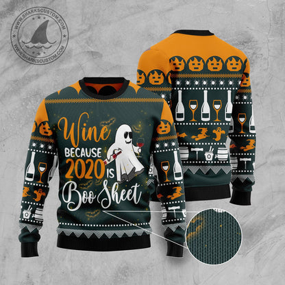 Boo Wine T210 Halloween Sweater