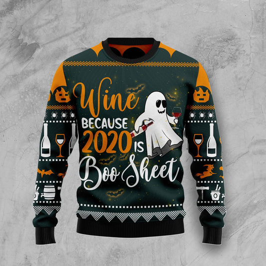 Boo Wine T210 Halloween Sweater