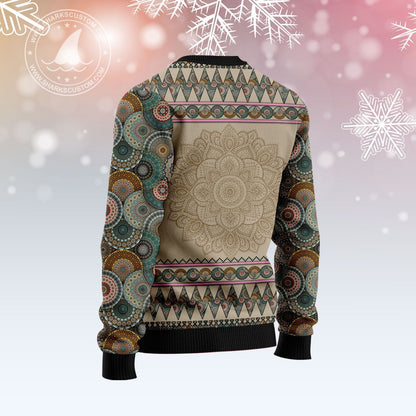 Wisconsin Mandala T210 Ugly Christmas Sweater