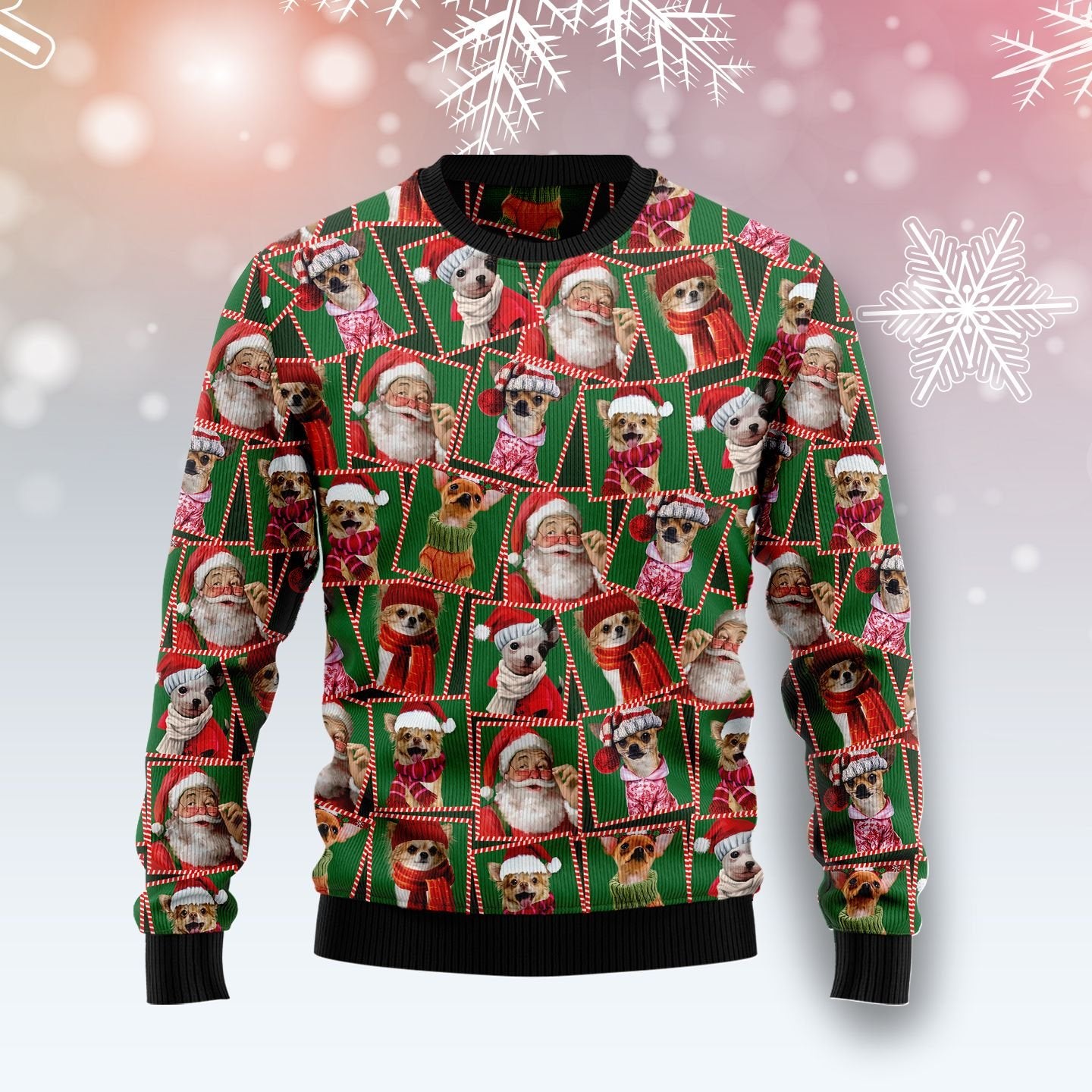 Chihuahua Santa Claus G5102 Ugly Christmas Sweater
