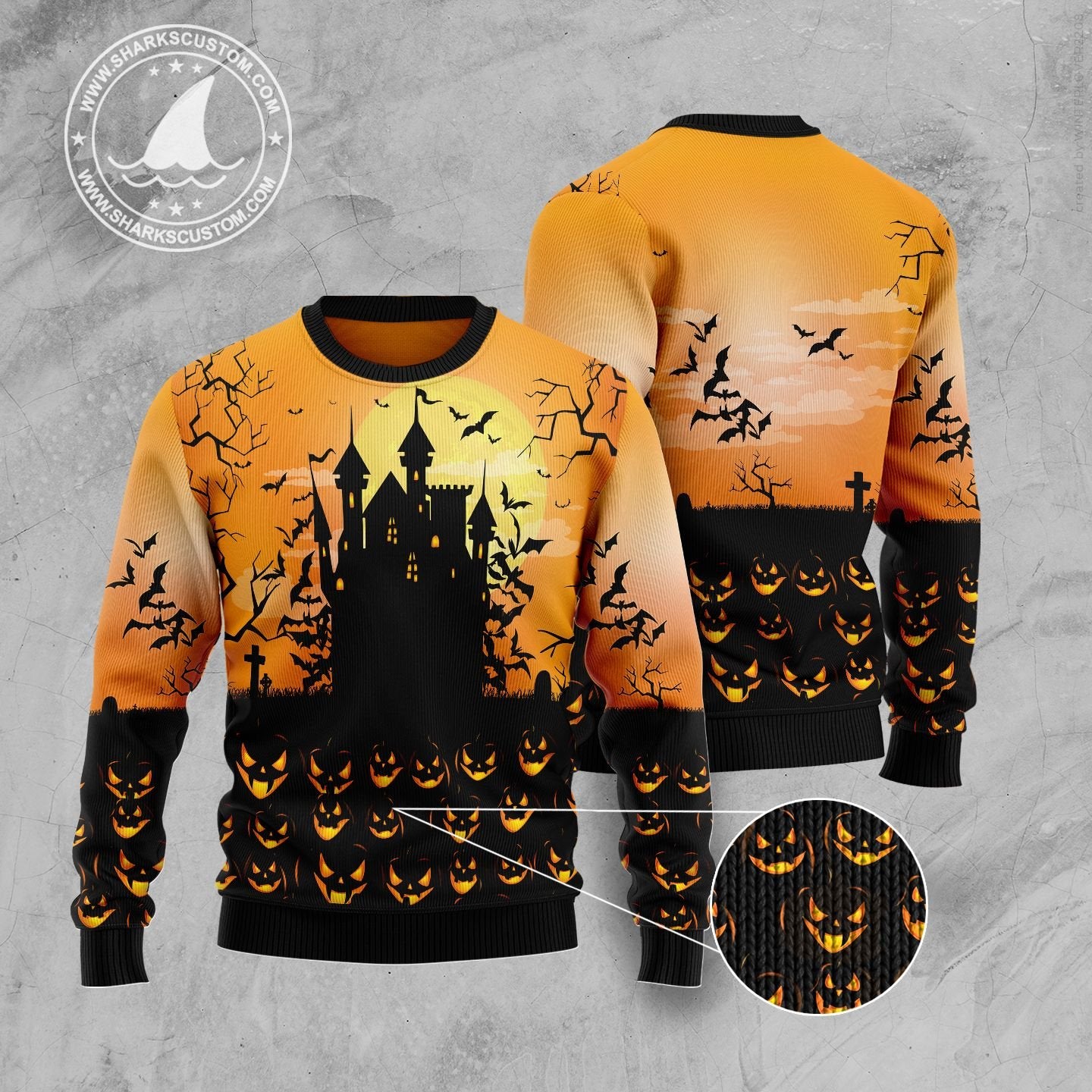 Pumpkin Town G5102 Ugly Christmas Sweater