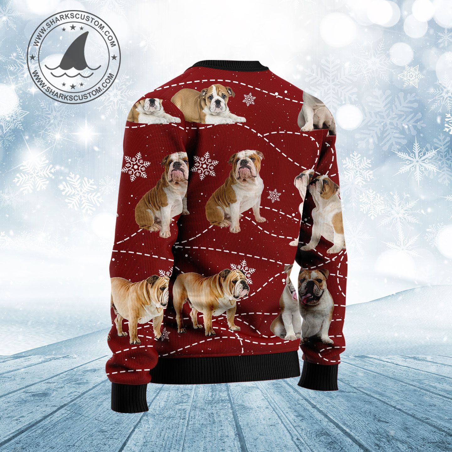 Bulldog Xmas HZ92505 Ugly Christmas Sweater