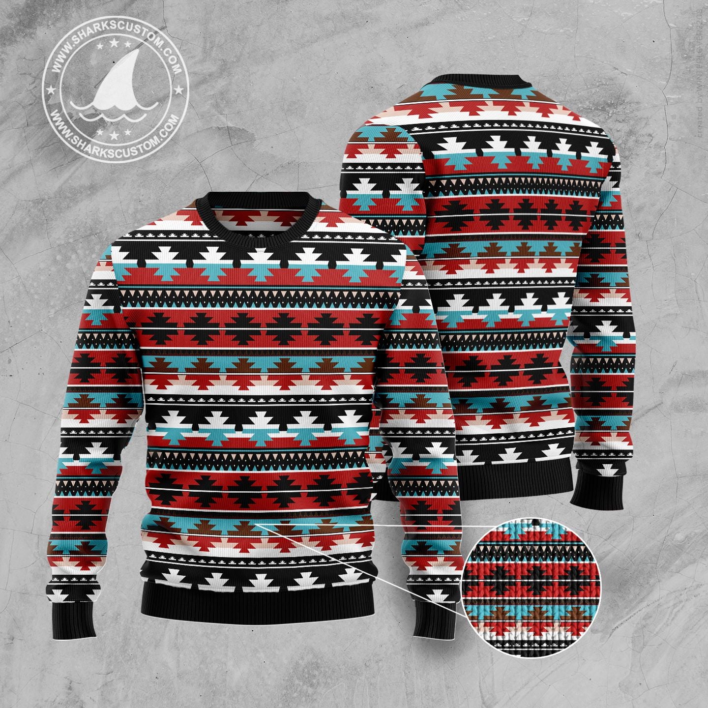 Native American Pattern G5102 Ugly Christmas Sweater