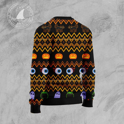 Forget Candy Just Give Me A Cat HT100113 Ugly Halloween Sweater