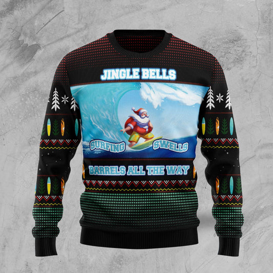 Santa Claus Surfing TY210 Ugly Christmas Sweater