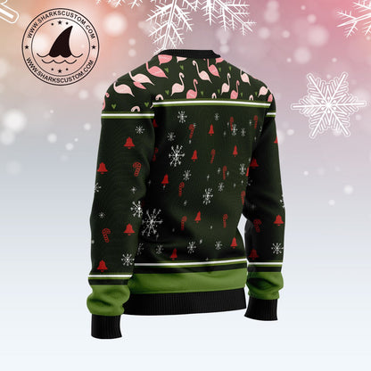 Let's Jingle And Flamingle TG5105 Ugly Christmas Sweater