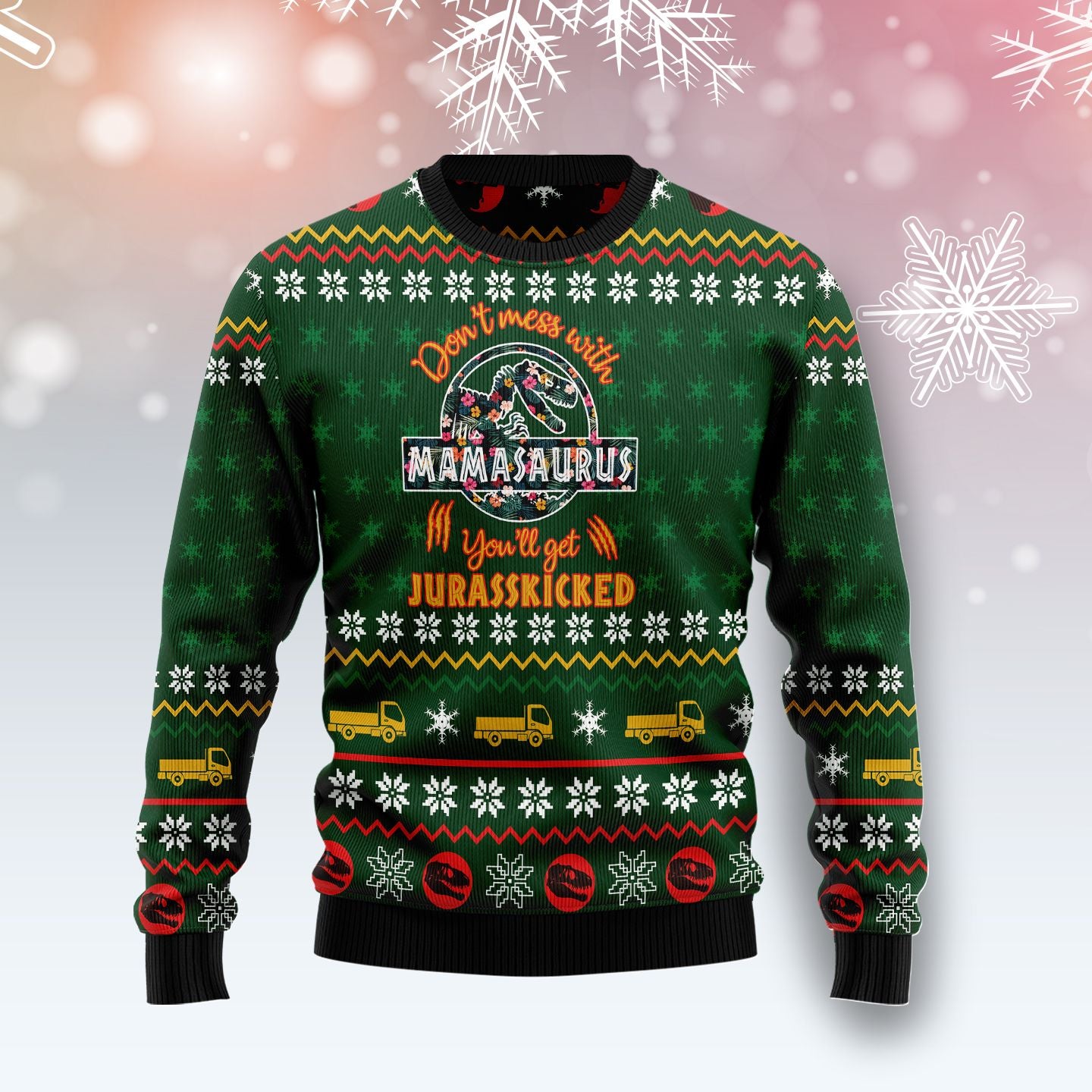 Mamasaurus G5105 Ugly Christmas Sweater