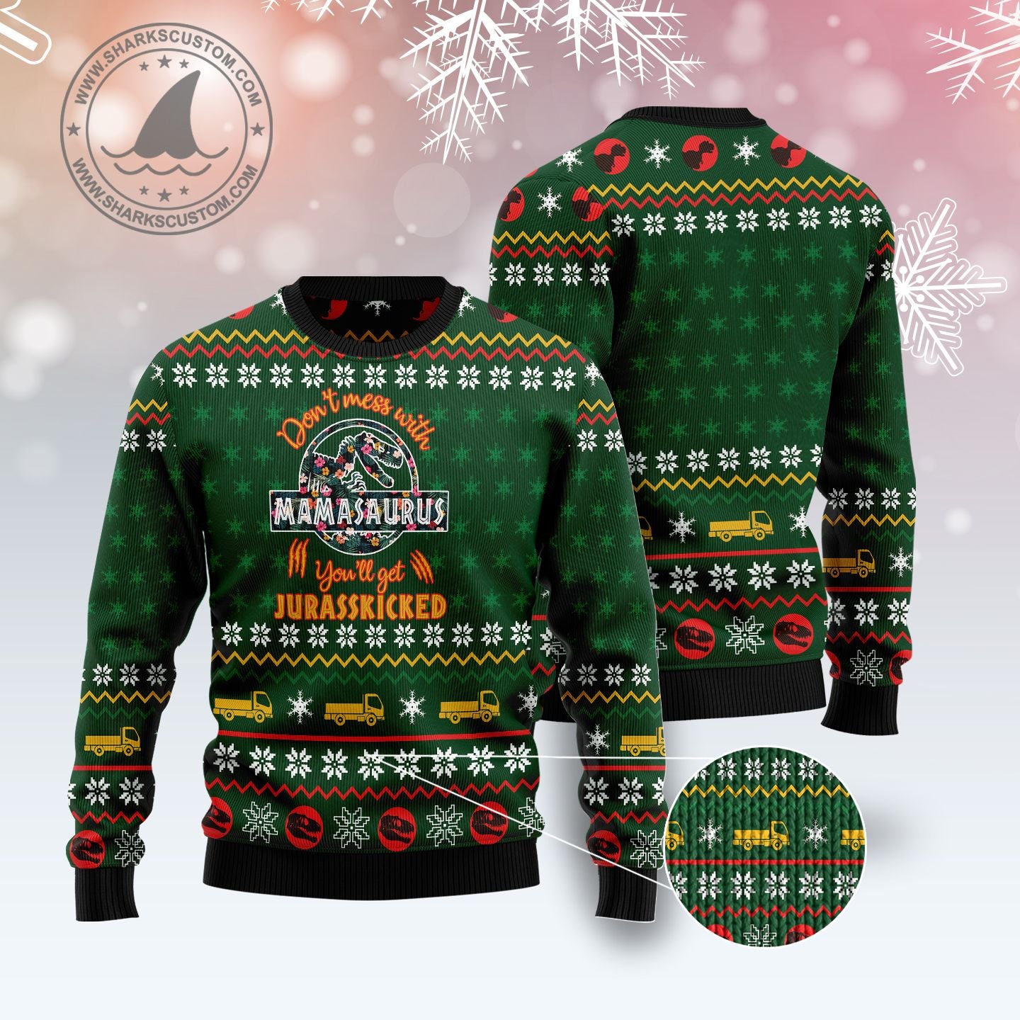 Mamasaurus G5105 Ugly Christmas Sweater