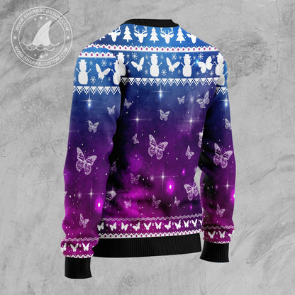 Purple Butterfly D0610 Ugly Christmas Sweater