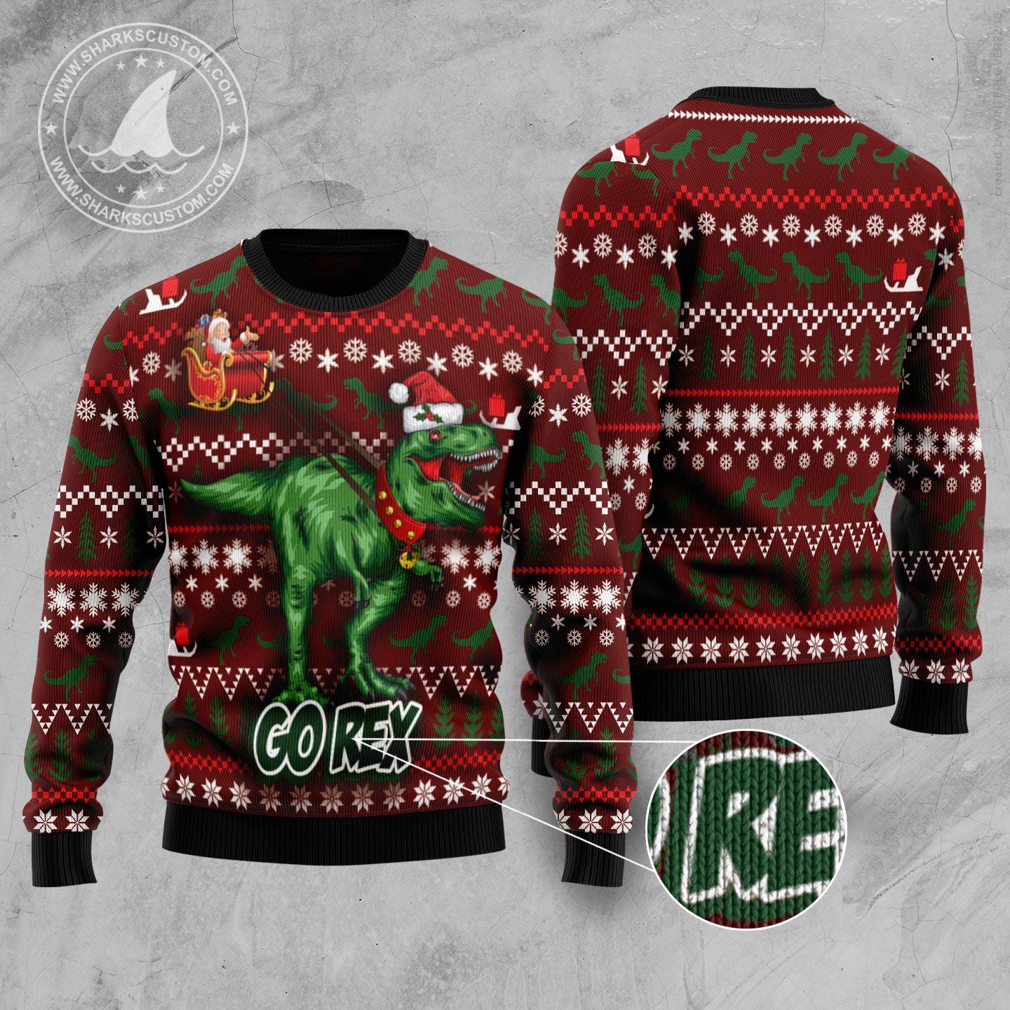 Go Rex TY610 Ugly Christmas Sweater